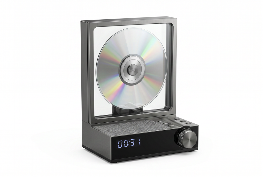 Retro CD Player CD Player Vertical — Bluetooth + RGB