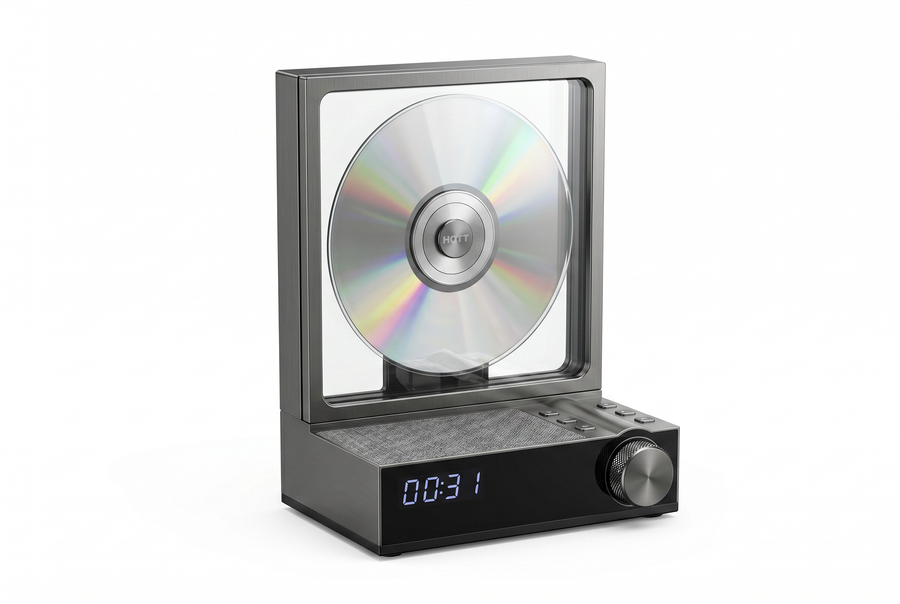 Retro CD Player CD Player Vertical — Bluetooth + RGB