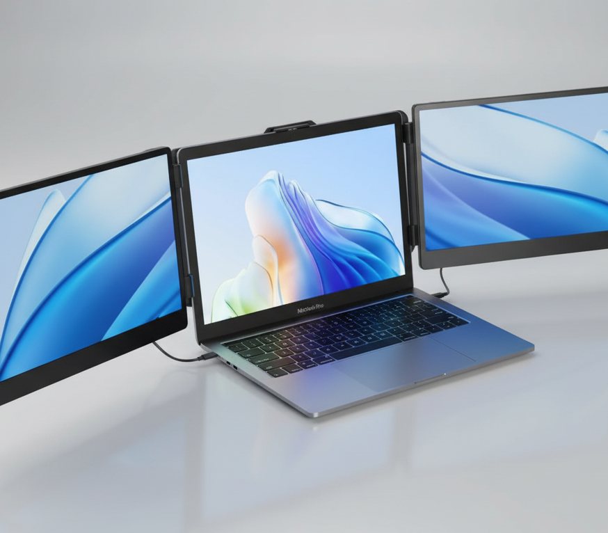 Monitor Triplo Portatil - 2 unidades